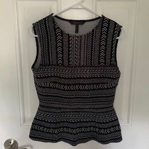 Sleeveless peplum top
